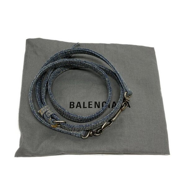 Auth BALENCIAGA Bistro XS Basket 671342 Blue Denim - Tote Bag - Picture 6 of 16